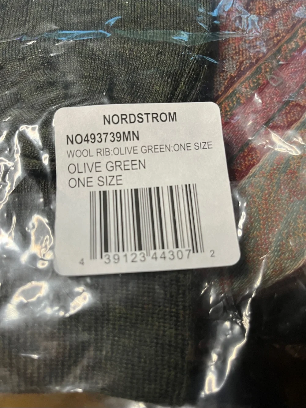 Nordstrom deep green merino wool blend socks NWT